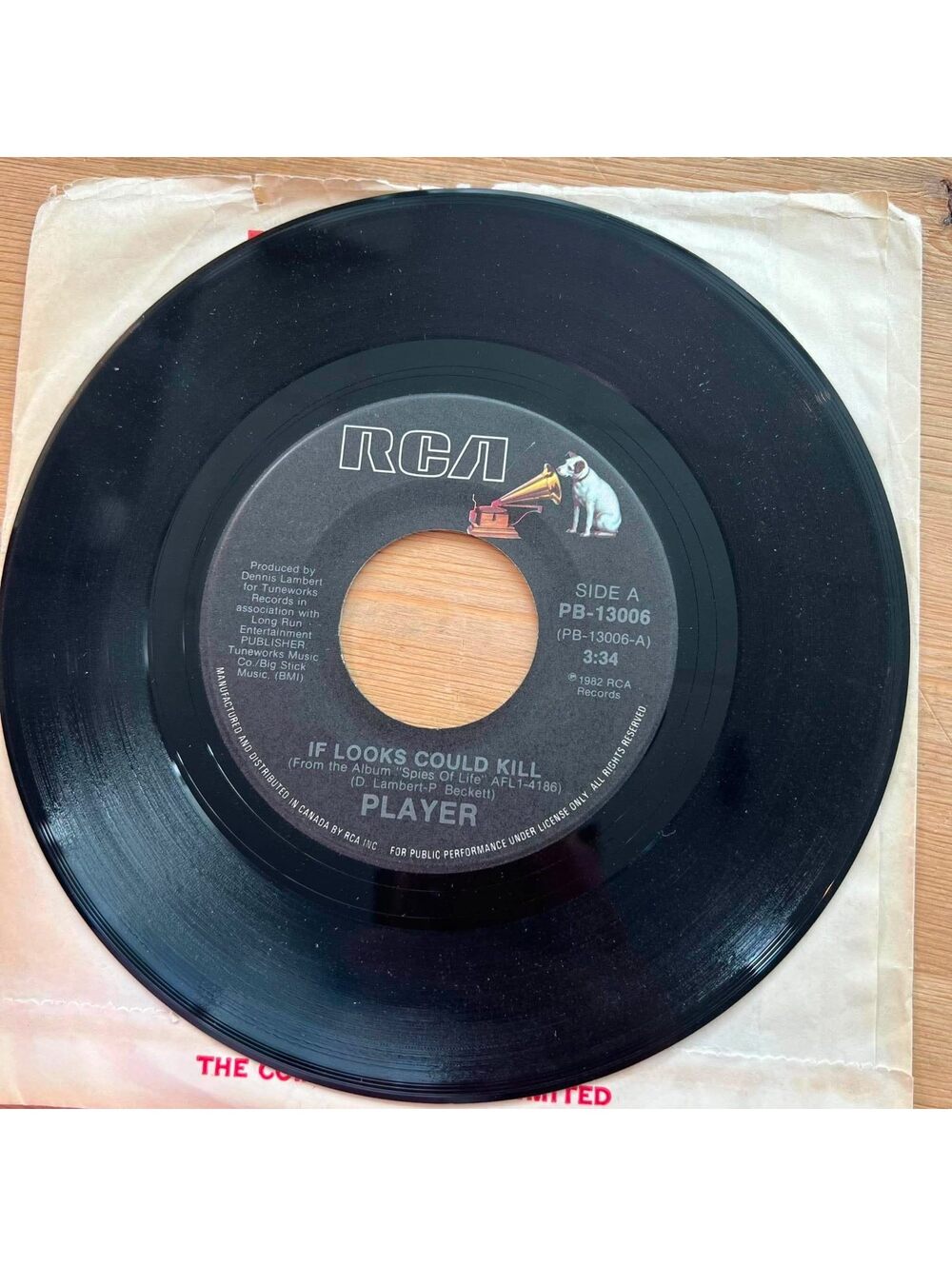 Player - if looks Could Kill/Born to be with You 45rpm VG+ R90